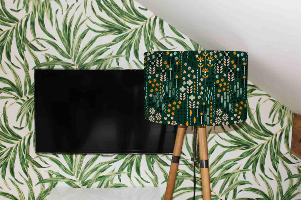 New Product Selection of Flowers Print (Ceiling & Lamp Shade)  - Andrew Lee Home and Living