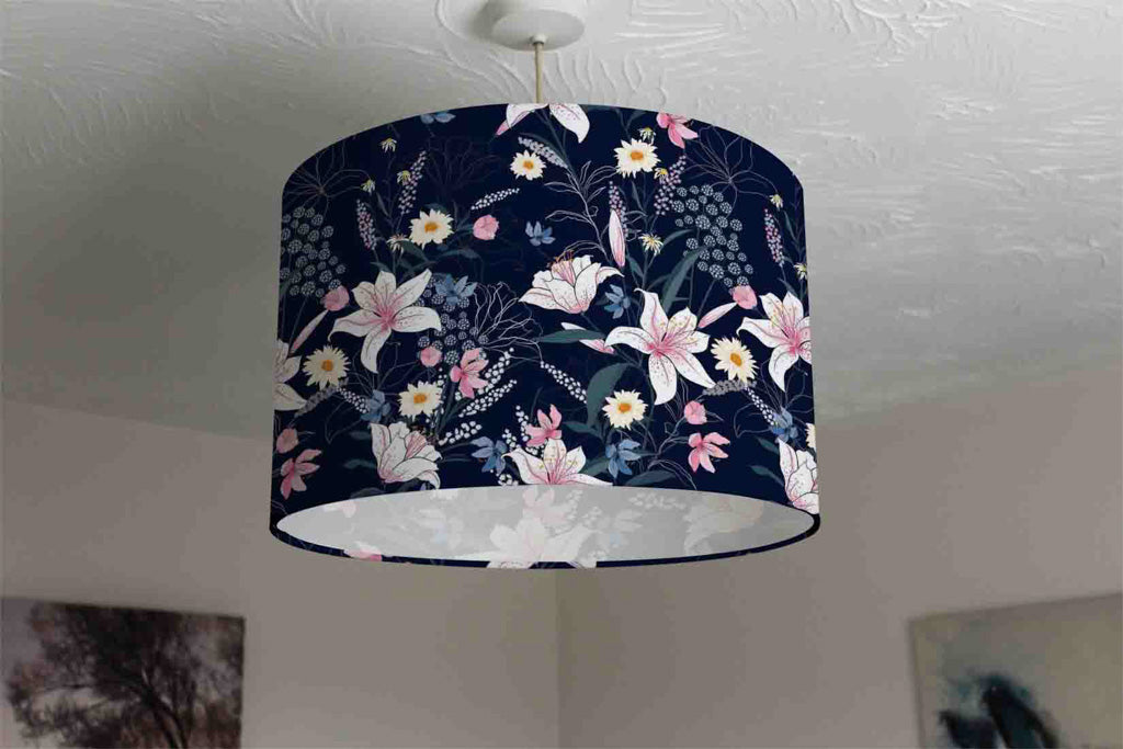 New Product Tropical White & Pink Flowers (Ceiling & Lamp Shade)  - Andrew Lee Home and Living