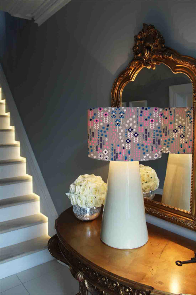 New Product Selection of Flowers in Pink, Blue & White (Ceiling & Lamp Shade)  - Andrew Lee Home and Living