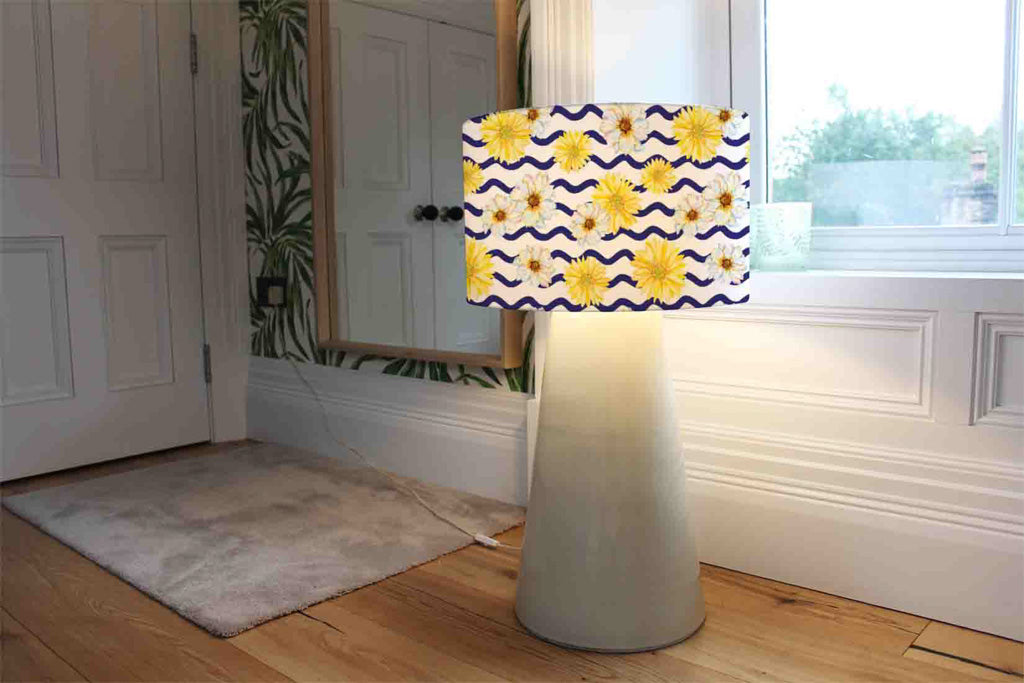 New Product Bright Yellow Flowers & Zig Zags (Ceiling & Lamp Shade)  - Andrew Lee Home and Living