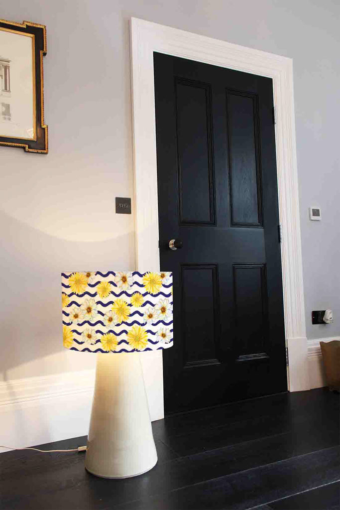 New Product Bright Yellow Flowers & Zig Zags (Ceiling & Lamp Shade)  - Andrew Lee Home and Living