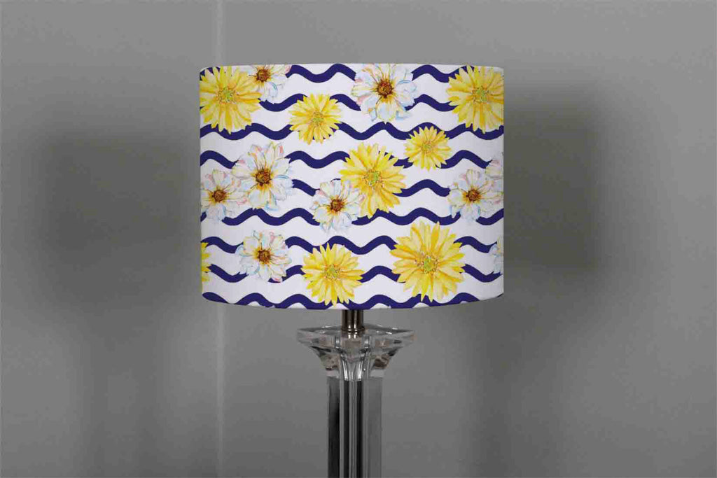 New Product Bright Yellow Flowers & Zig Zags (Ceiling & Lamp Shade)  - Andrew Lee Home and Living