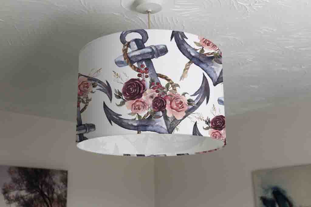 New Product Watercolor hand drawn nautical  marine  floral illustration (Ceiling & Lamp Shade)  - Andrew Lee Home and Living