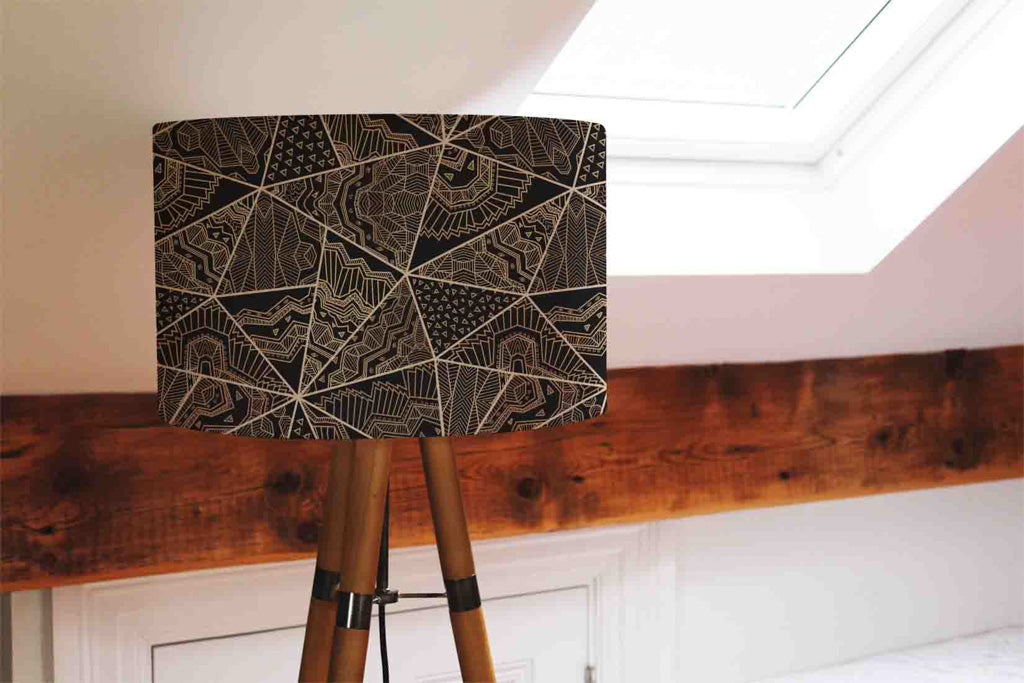 New Product Geometric Triangles with Patterns (Ceiling & Lamp Shade)  - Andrew Lee Home and Living