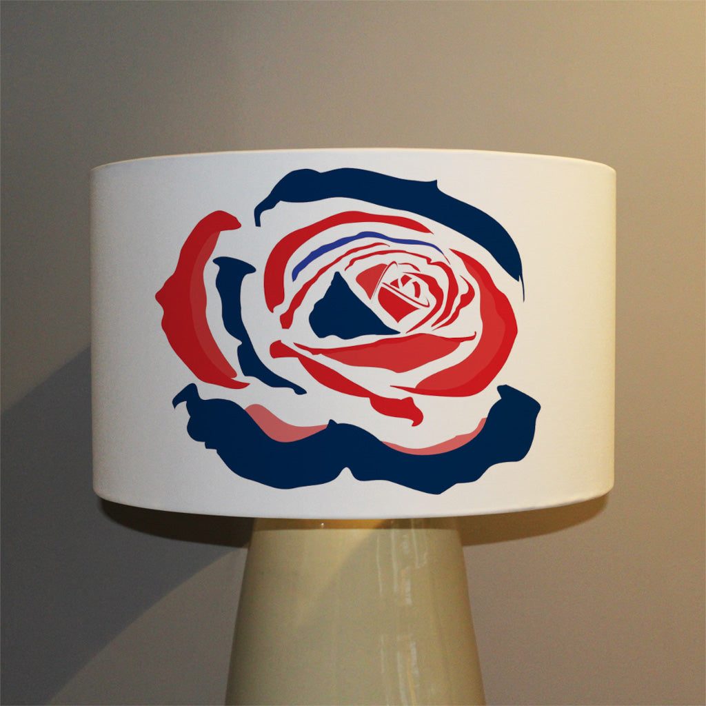 New Product Red & Blue Rose Print (Ceiling & Lamp Shade)  - Andrew Lee Home and Living