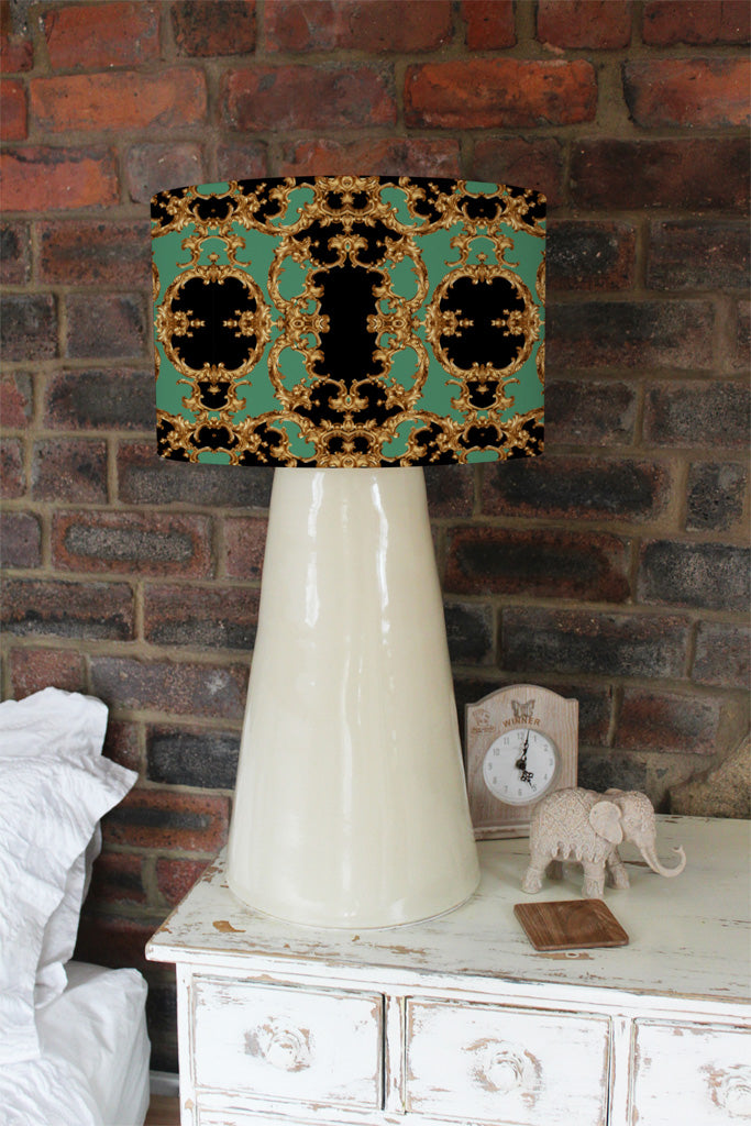 New Product Black & Green Baroque (Ceiling & Lamp Shade)  - Andrew Lee Home and Living