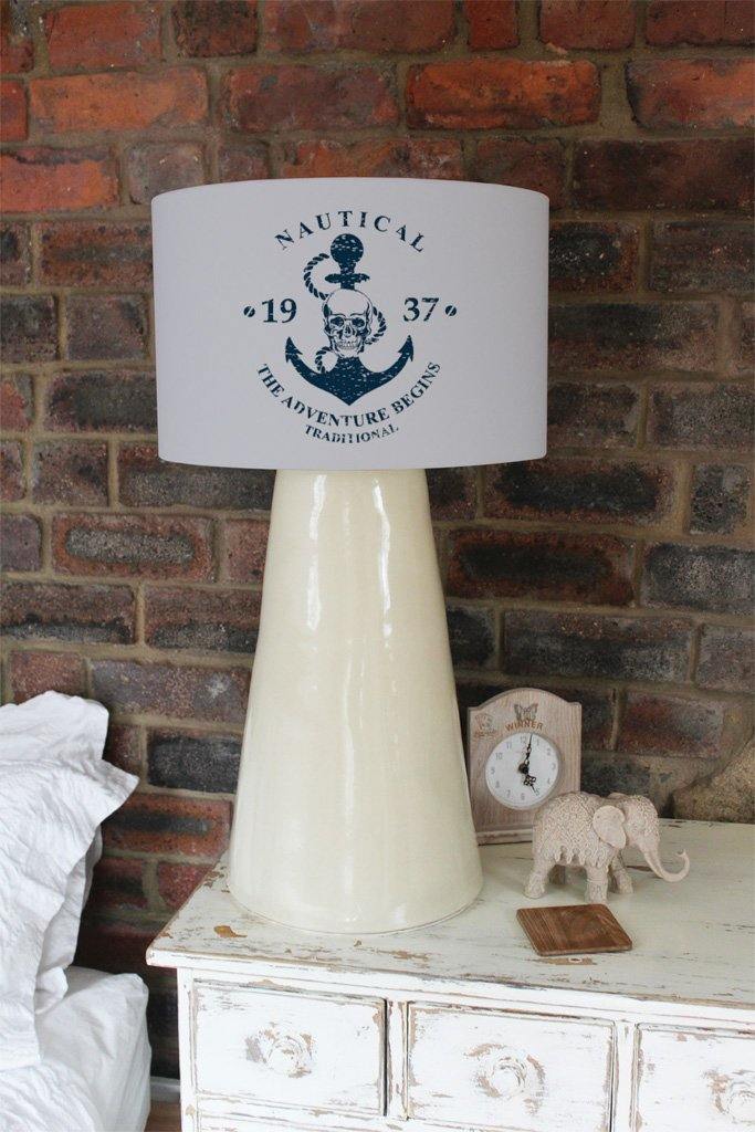 Anchor Print on Wood (Ceiling & Lamp Shade) - Andrew Lee Home and Living