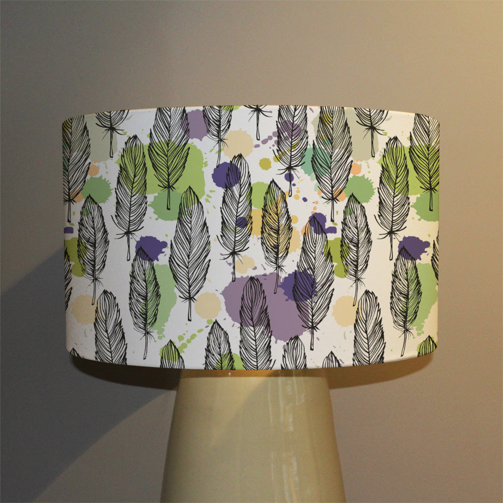 New Product Spotted colored feather seamless pattern, vector background (Ceiling & Lamp Shade)  - Andrew Lee Home and Living