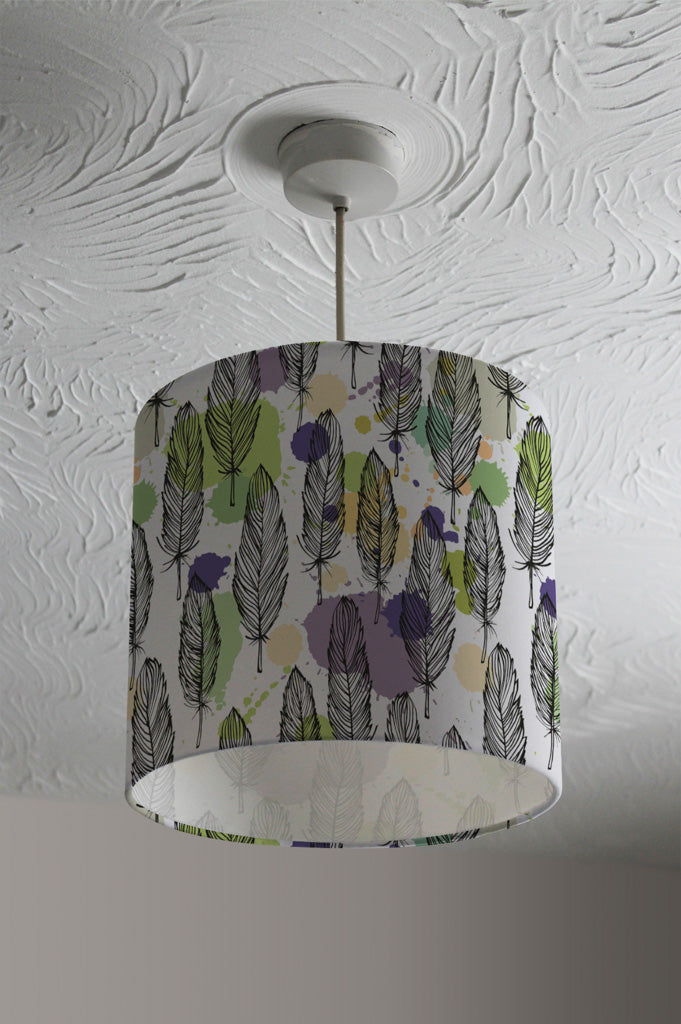 New Product Spotted colored feather seamless pattern, vector background (Ceiling & Lamp Shade)  - Andrew Lee Home and Living