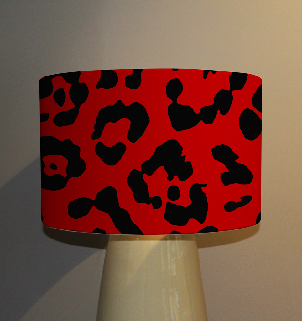 New Product Leopard Print in Red (Ceiling & Lamp Shade)  - Andrew Lee Home and Living