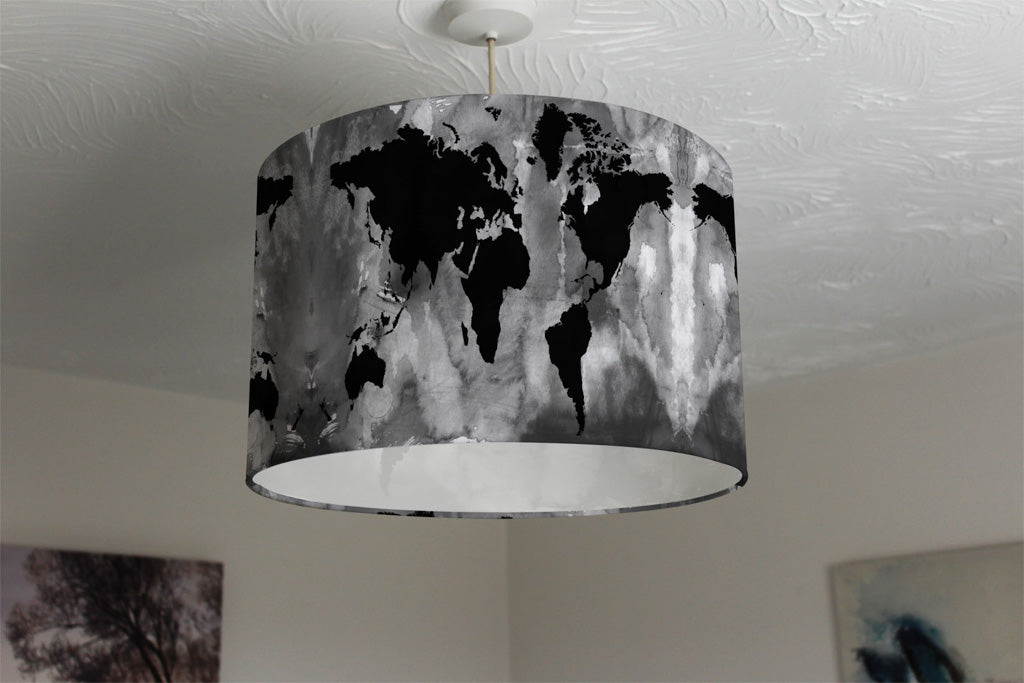 New Product MF Black and white world map (Ceiling & Lamp Shade)  - Andrew Lee Home and Living