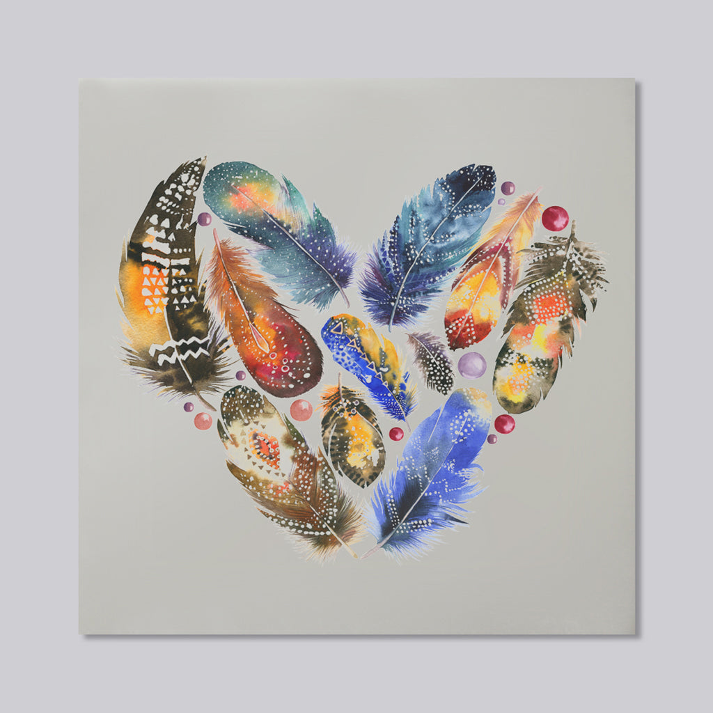 New Product Boho tribal heart (Mirror Art Print)  - Andrew Lee Home and Living