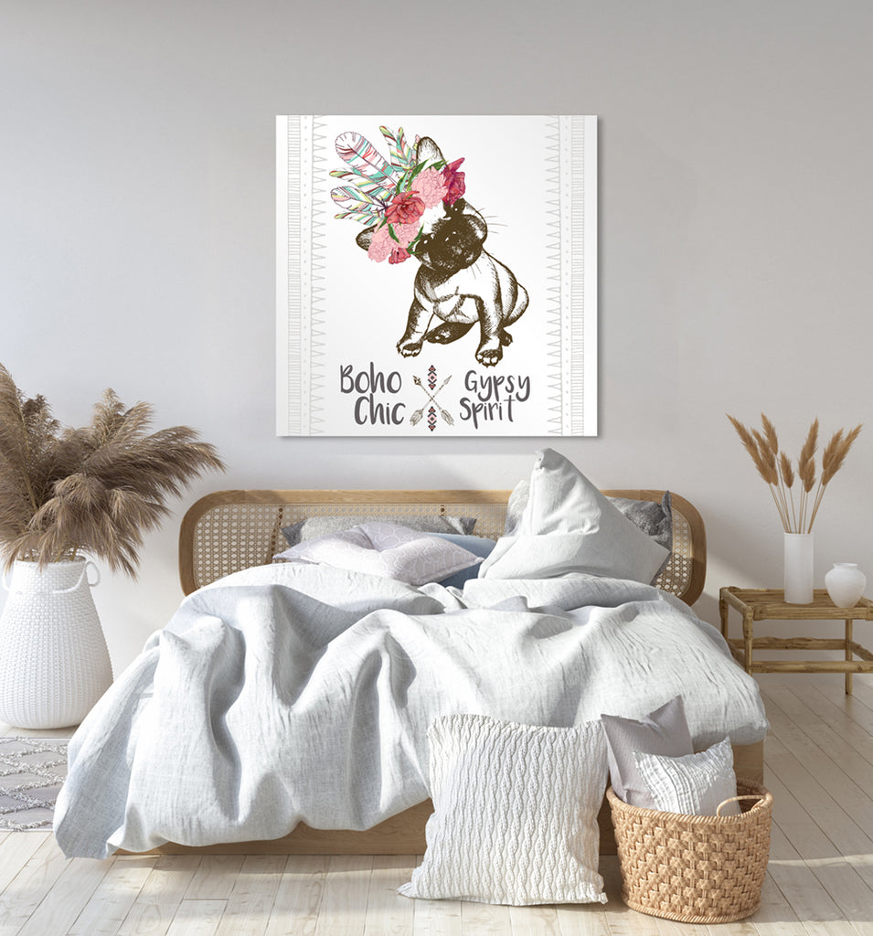 New Product portrait of french bulldog puppy (Mirror Art Print)  - Andrew Lee Home and Living