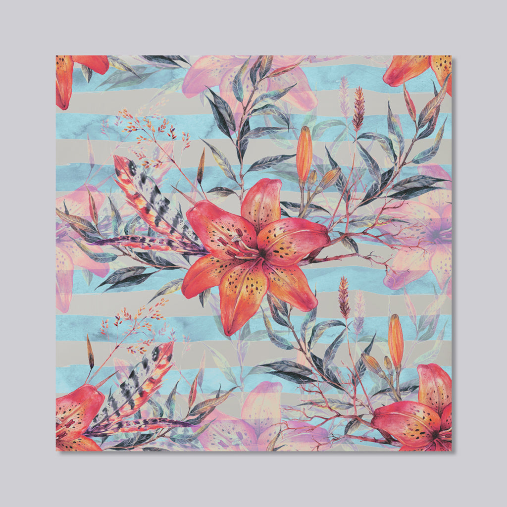 New Product Bouquet of watercolor tiger lilies (Mirror Art Print)  - Andrew Lee Home and Living