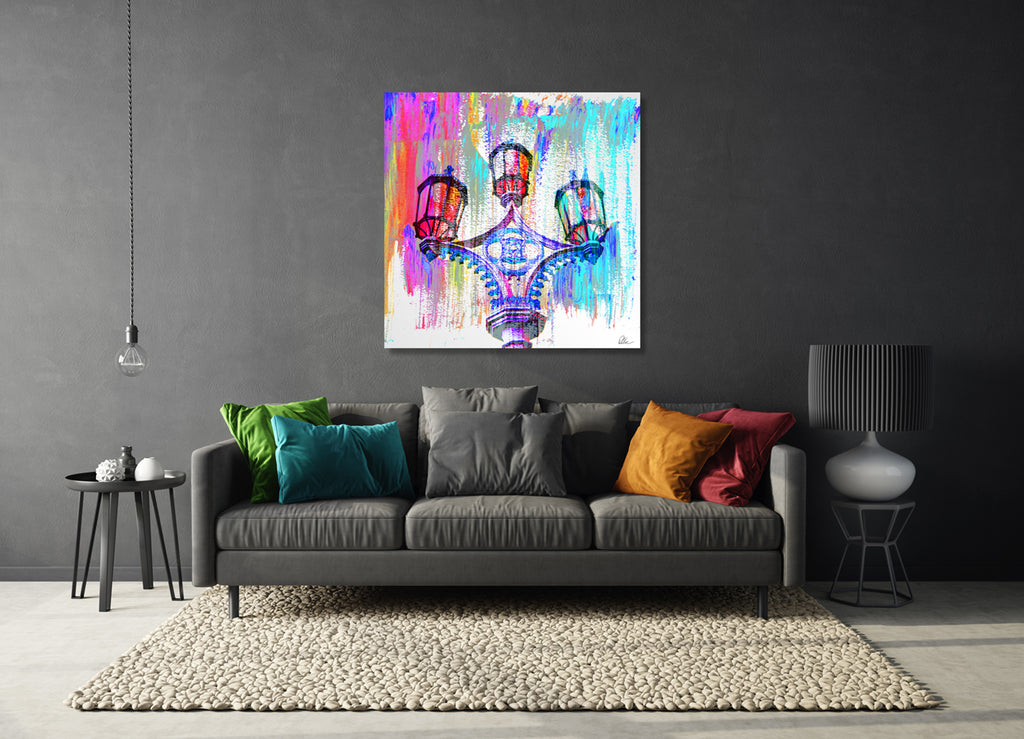 New Product BIG BEN street lamps (Mirror Art Print)  - Andrew Lee Home and Living