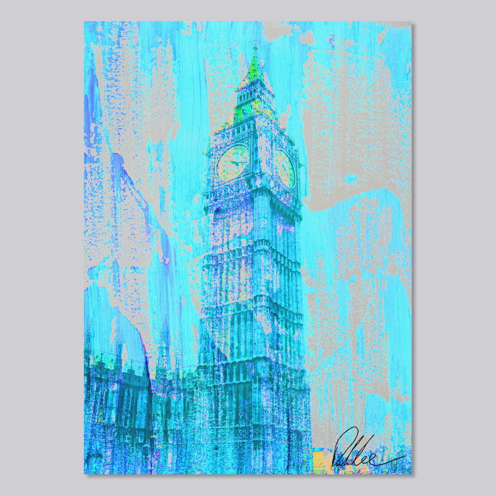 New Product CRAZY BLUE BEN (Mirror Art Print)  - Andrew Lee Home and Living