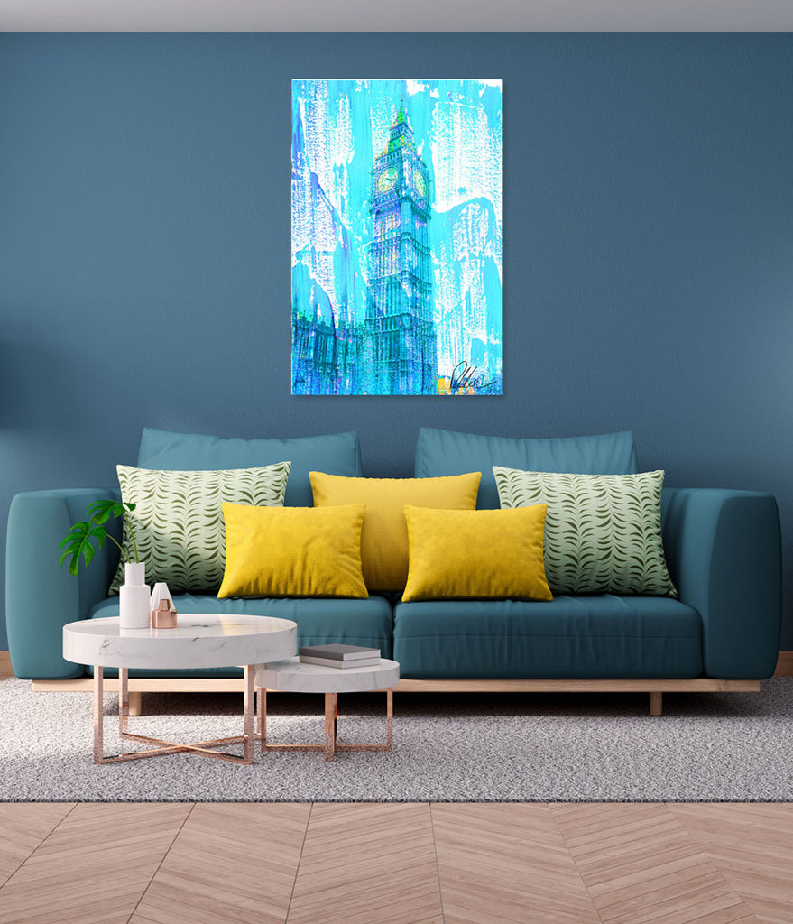 New Product CRAZY BLUE BEN (Mirror Art Print)  - Andrew Lee Home and Living