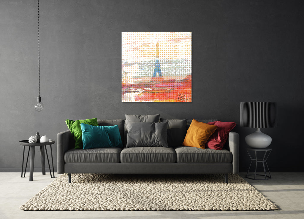 New Product Hessian Paris (Mirror Art Print)  - Andrew Lee Home and Living