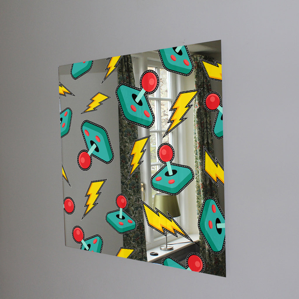 New Product retro video game joystick Designer Mirror Art Print  - Andrew Lee Home and Living