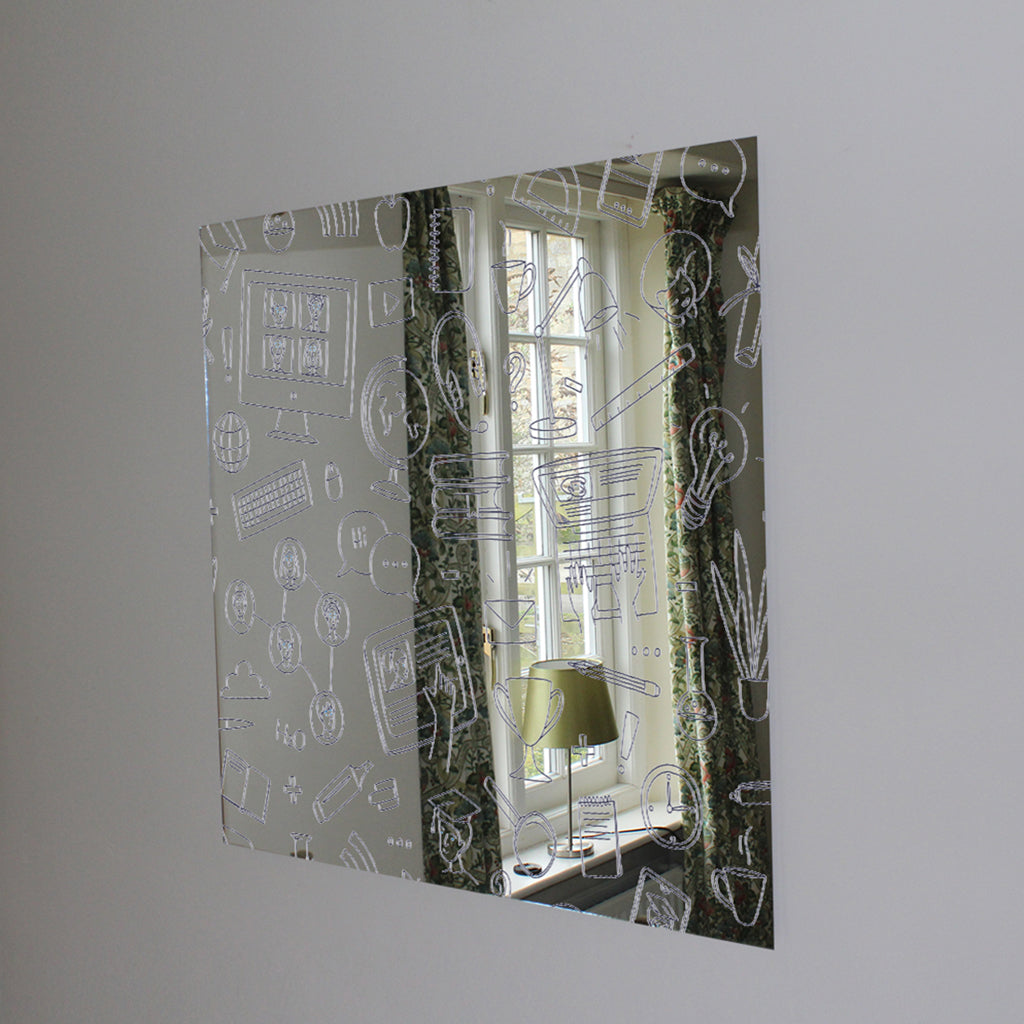 New Product Learning online Designer Mirror Art Print  - Andrew Lee Home and Living