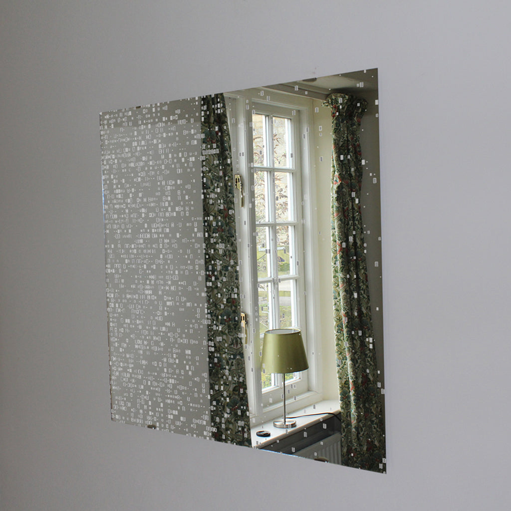 New Product Square Tech Designer Mirror Art Print  - Andrew Lee Home and Living