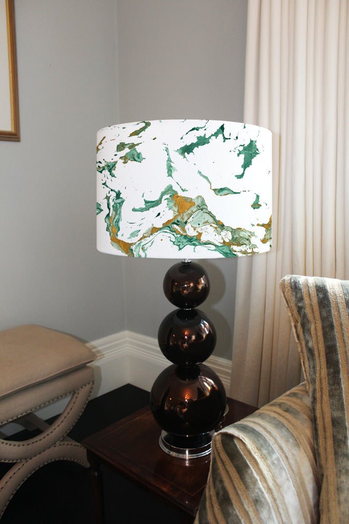 New Product Golden and Dark Green Marble texture (Ceiling & Lamp Shade)  - Andrew Lee Home and Living