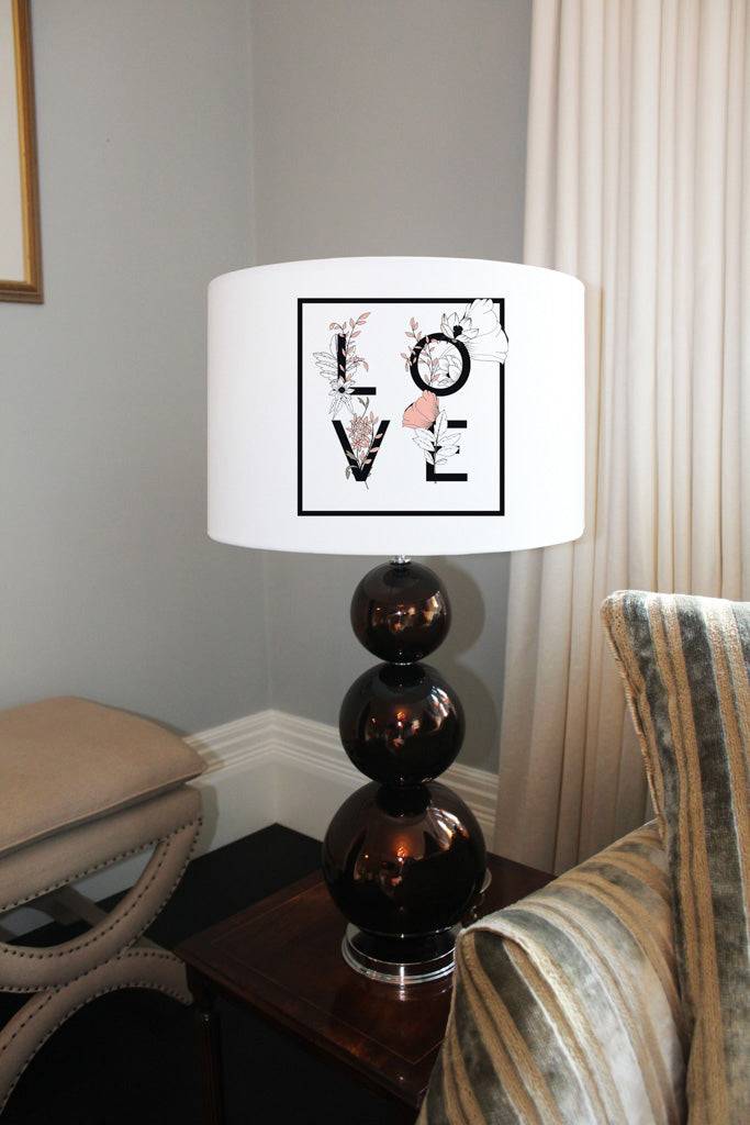 New Product Love & Flowers Typography   (Ceiling & Lamp Shade)  - Andrew Lee Home and Living