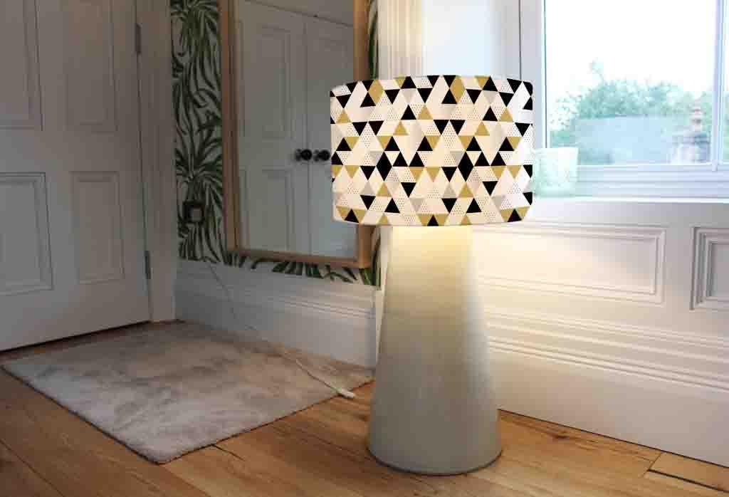 Abstract Pattern with Triangles (Ceiling & Lamp Shade) - Andrew Lee Home and Living