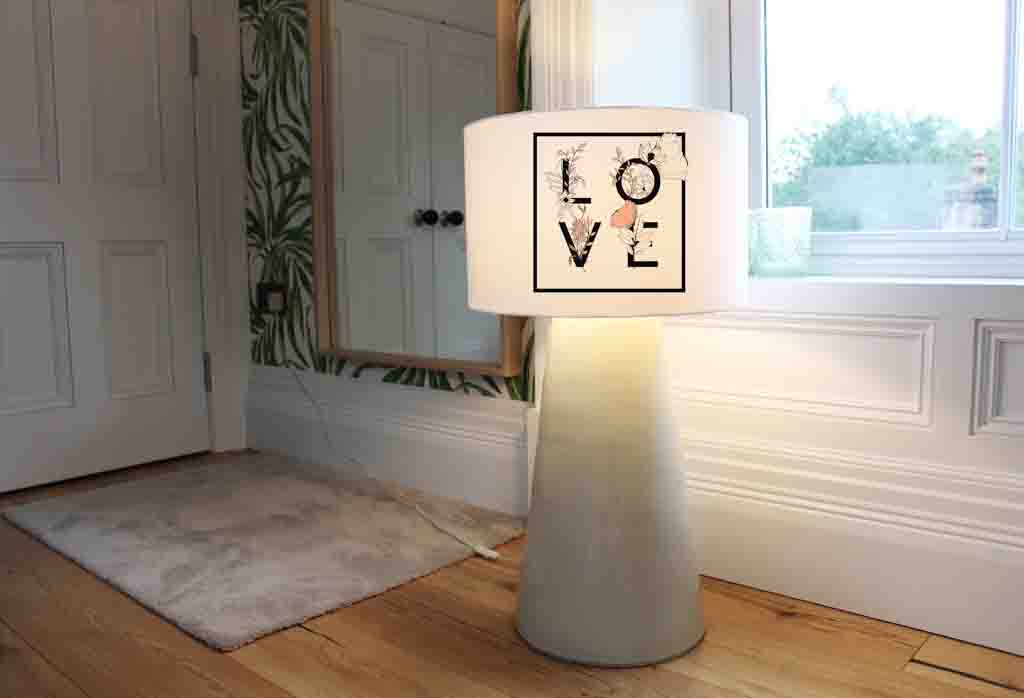 New Product Love & Flowers Typography   (Ceiling & Lamp Shade)  - Andrew Lee Home and Living