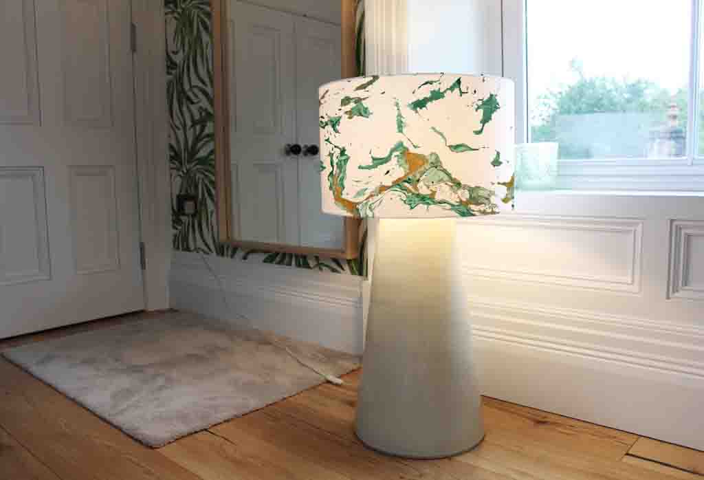 New Product Golden and Dark Green Marble texture (Ceiling & Lamp Shade)  - Andrew Lee Home and Living