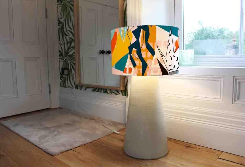 Abstract Floral Elements paper collage (Ceiling & Lamp Shade) - Andrew Lee Home and Living