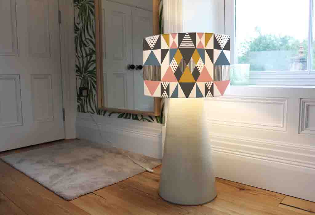 New Product Geometric, Abstract triangle with stripes (Ceiling & Lamp Shade)  - Andrew Lee Home and Living