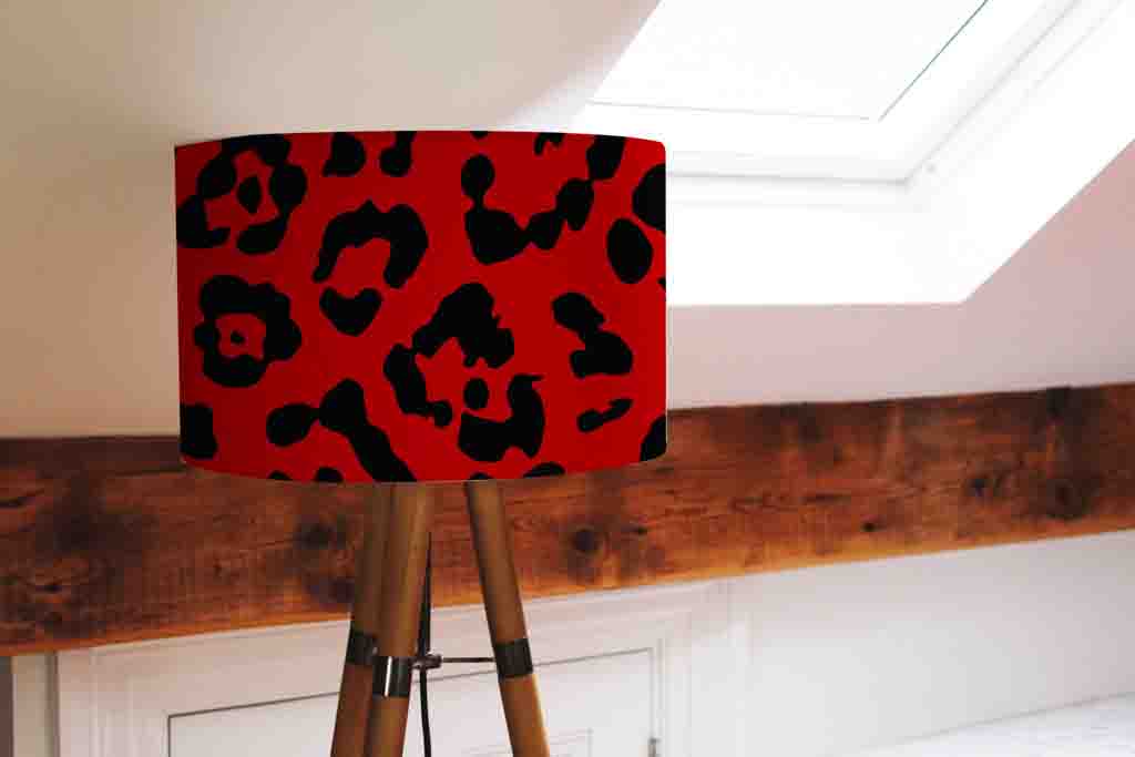 New Product Leopard Print in Red (Ceiling & Lamp Shade)  - Andrew Lee Home and Living