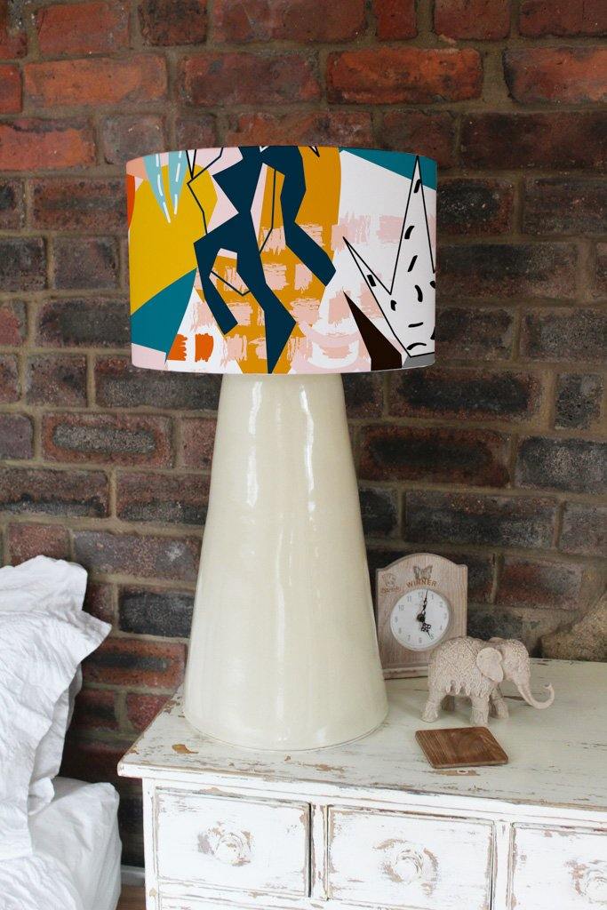 Abstract Floral Elements paper collage (Ceiling & Lamp Shade) - Andrew Lee Home and Living