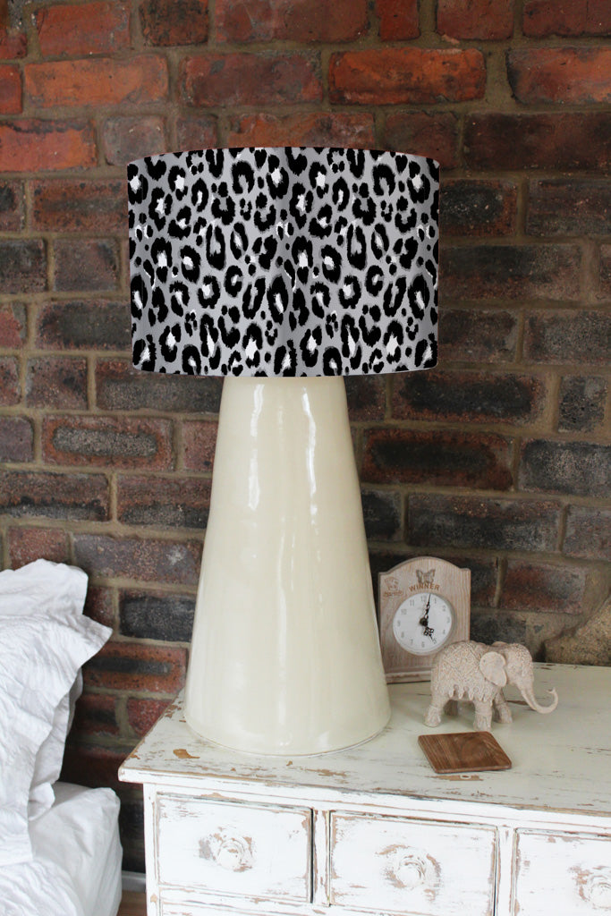 New Product Fluffy Leopard Grey and Black Print (Ceiling & Lamp Shade)  - Andrew Lee Home and Living