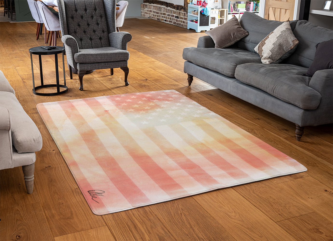 American Flag Subtle (Rug) – Benjamin Tate Design