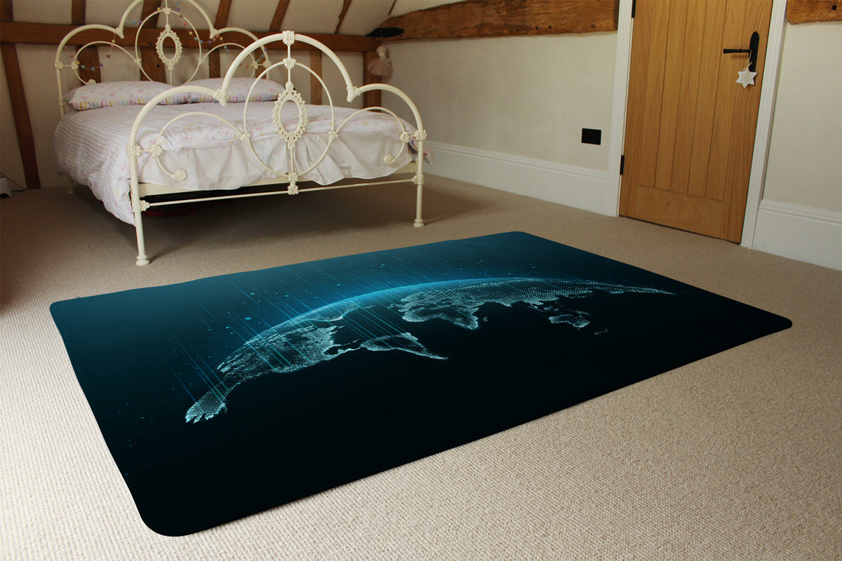 Map of the planet (Rug) – Benjamin Tate Design