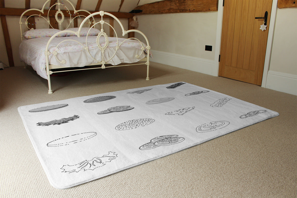 burger and sandwich icon (Rug) – Benjamin Tate Design